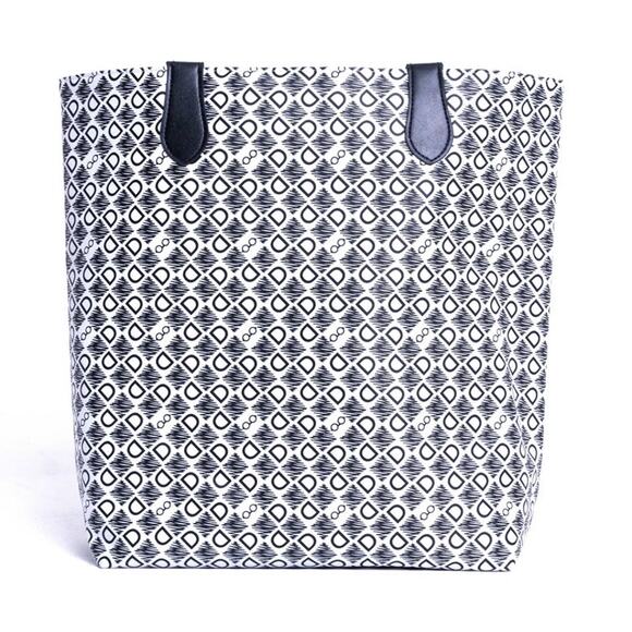 DASTI Reversible Tote Bag Large Waterproof Shopper Travel Shoulder Handbag B&W - Picture 6 of 13